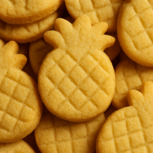 Pineapple-shaped cookies from Honolulu Cookie Company